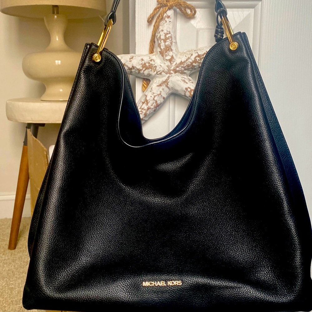 Michael kors black handbag 15 wide x 13 tall 5 deep